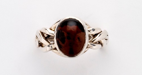 4AI Indian Agate Ladies Puzzle Ring