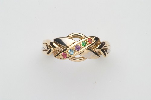 4NX Harlequin Ladies Puzzle Ring