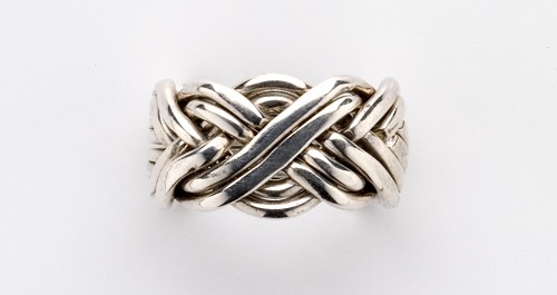 8BAW Ladies Puzzle Ring