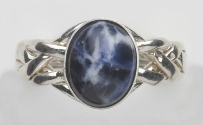 4SO Sodalite Ladies Puzzle Ring